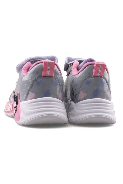 kuromi 725 Orthopedic Girl's Preschool Grey/Pink Light-Up Sneaker