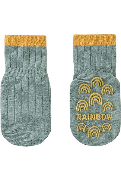 Generic 5 Pairs Baby Non-Slip Socks, Soft Breathable Cotton, Age 1-3 Years, One Size, Multicolor