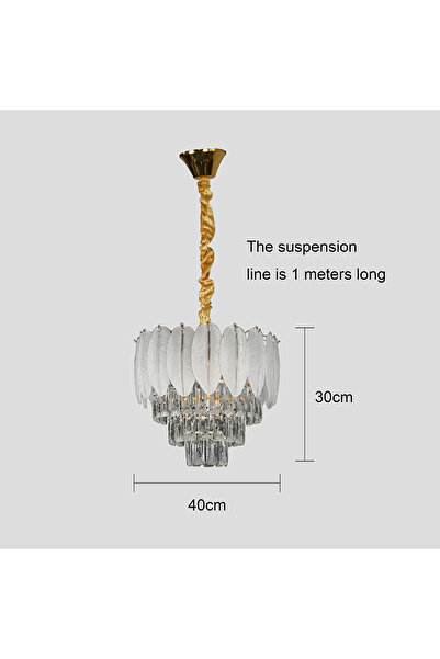 HAMER Modern gold chandelier, European style, luxury design, E14*5L, 400mm diameter