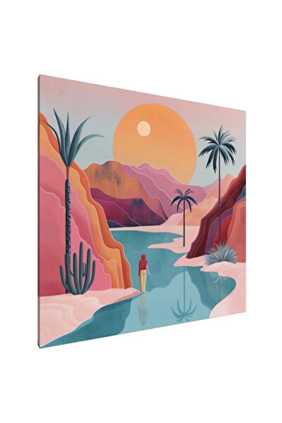 PozaTablou Pictură pe pânză: Mirajul deșertului 70x70 cm