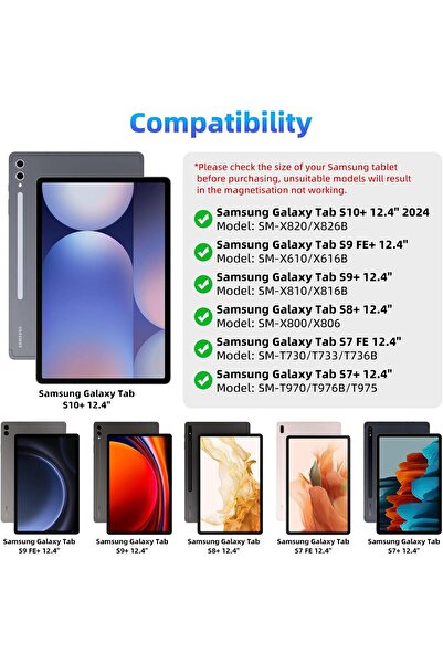 HYX Keyboard Case for Samsung Galaxy Tab 12.4" (Black)