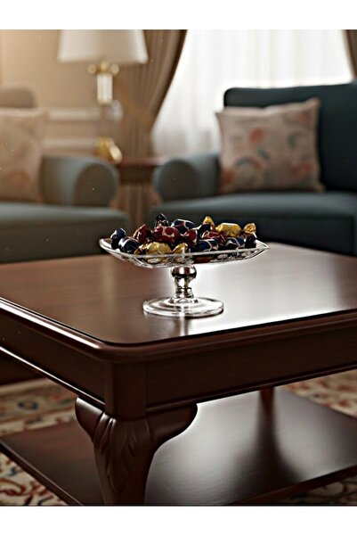 DECOSTYLE Stone Motif Presentation Bowl with Stand 9X19 cm |   Multi-Purpose Stylish Snack Bowl – Serving & Decor Product