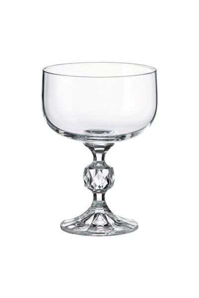 BOHEMİA CRYSTAL Set of 6 Crystal Bohemia Sterna Champagne Glasses 200 ml, Transparent