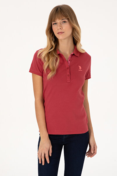 U.S. Polo Assn. تي شيرت نسائي بياقة بولو من فيشني 50300896-VR223