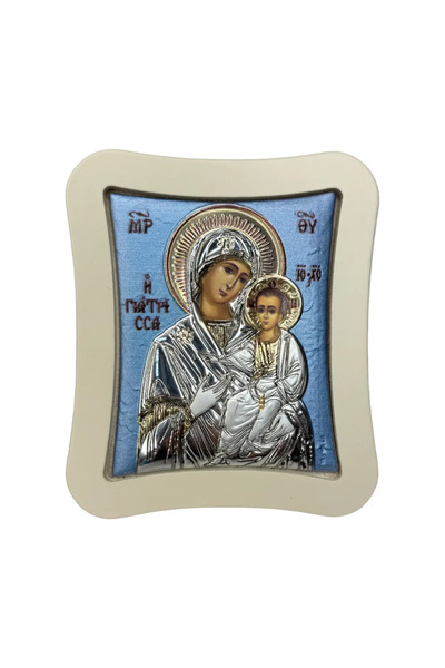 SLEVORI Silver icon - Mother and Child 11 x 12