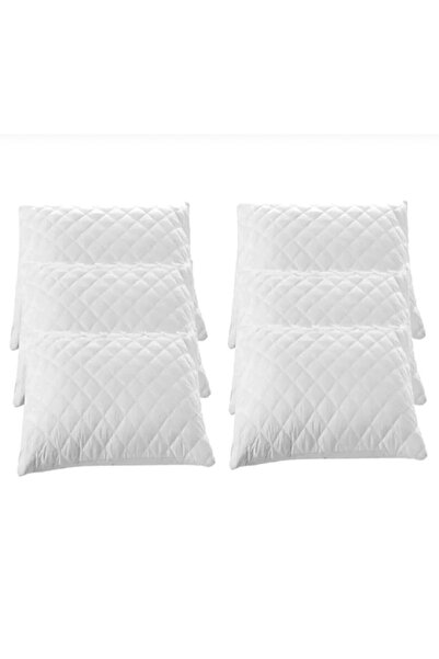 EYPRICH Quilted Zippered Pillow Protector Mattress Cover 6 Pieces 50X70 cm