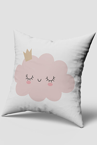 Bebemotto Cloud, Pink, Double-Sided, Velvet Fabric, Children's Baby Room Thro...