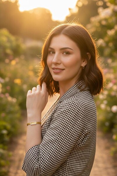 Hakan Güler Kuyumculuk Altın Taşlı Trabzon Hasır Model Hediyelik Bilezik