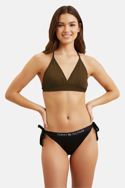 Tommy Hilfiger Women Brand Logo Bikini Bottom, Black