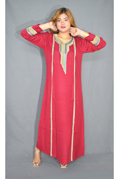 Zainah Women’s Jalabiya – Modest Long Dress with Embroidered Details | Perfect for Casual & Formal Wear