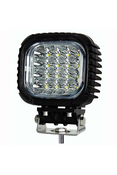 WOLFRAM Led Kare Çalışma Lambası Ağır Hizmet 4.160 Lümen Spot 10/30V E-Belgel...