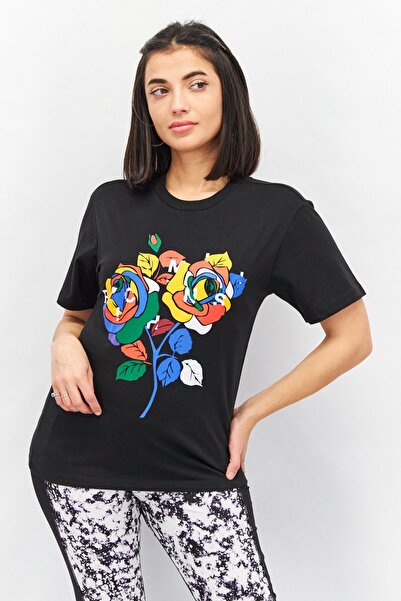 adidas Originals x Rich Mnisi Women Sportswear Fit Graphic Print Outdoor T-Shirt, Black