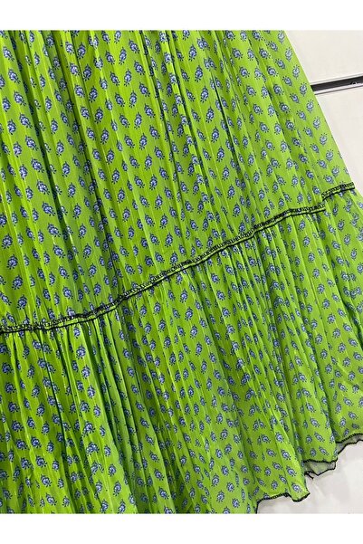 edu collection Тришарова спідниця з підкладкою з шифону з візерунком