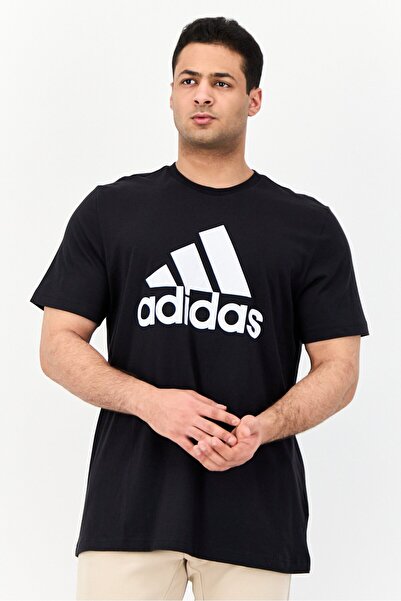 adidas Men Sportswear Fit Short Sleeve Outdoor T-shirt, Black