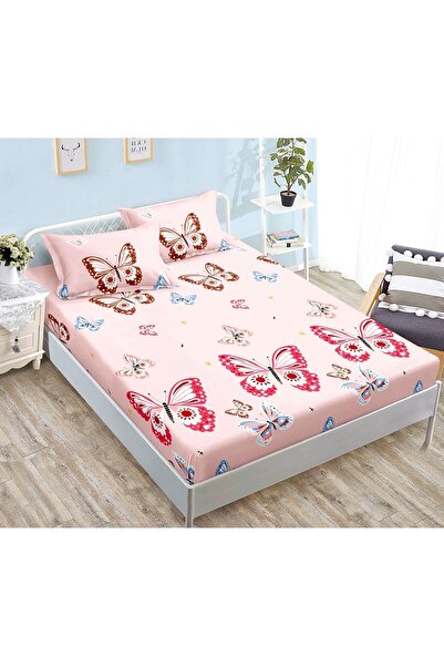 CHIRASO CHIRASO Fitted Sheet Set, Satin Cotton, 160x200 cm and 2 Pillowcases 52x80 cm