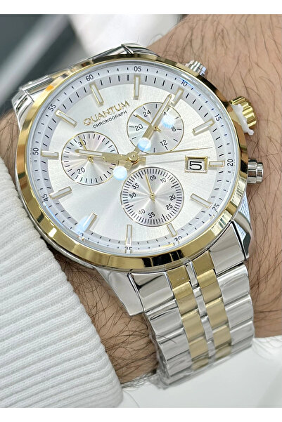 Quantum Qunatum Orijinal 2 Yıl Garantili Su Geçirmez Çelik Kordon Fonksiyonlu Erkek Kol Saati