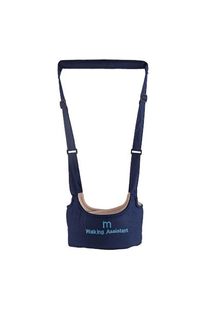 PETITE Baby Support Harness with Assisted Handle, Blue Textile