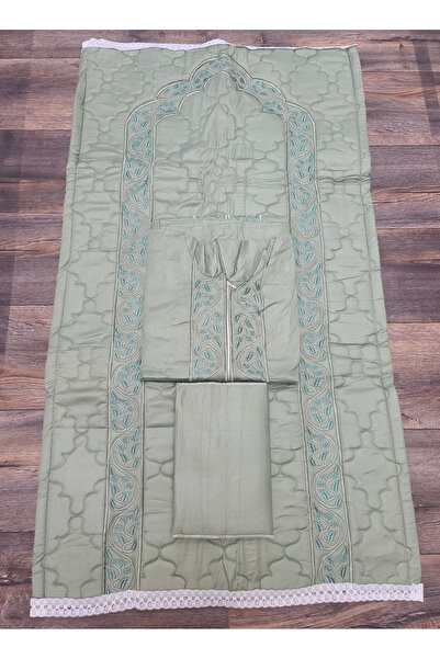 Without a mark طقم صلاة نسائي مميز يتكون من سجادة صلاة مطرزة ومبطنة اسفنج سما...