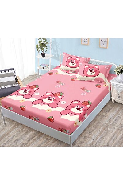 CHIRASO CHIRASO Fitted Sheet Set, Satin Cotton, 160x200 cm and 2 Pillowcases 52x80 cm