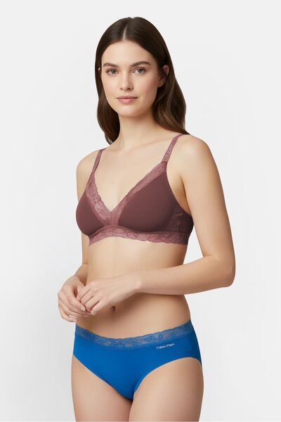 Calvin Klein Women Plain Pull On Panties, Blue