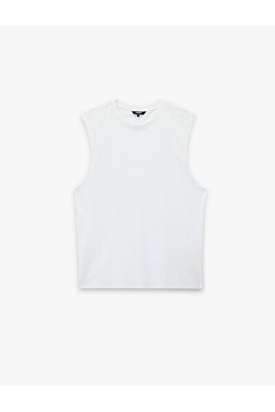 Koton Regular Fit Sleeveless Crew Neck Cotton Basic Undershirt