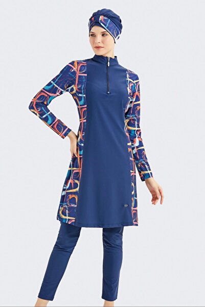 C&City 4-teiliges Badeanzug-Set mit vollständiger Bedeckung