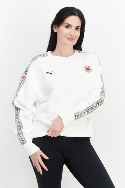 Puma x Liberty Women Sportswear Fit Long Sleeve Training Sweatshirt, White