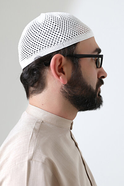 ihvan online Steel Knitted Prayer Mat White