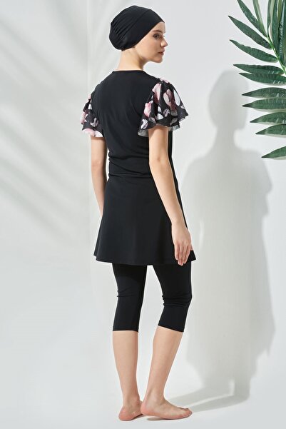 C&City Kurzärmeliger, halb bedeckender, dezenter Badeanzug