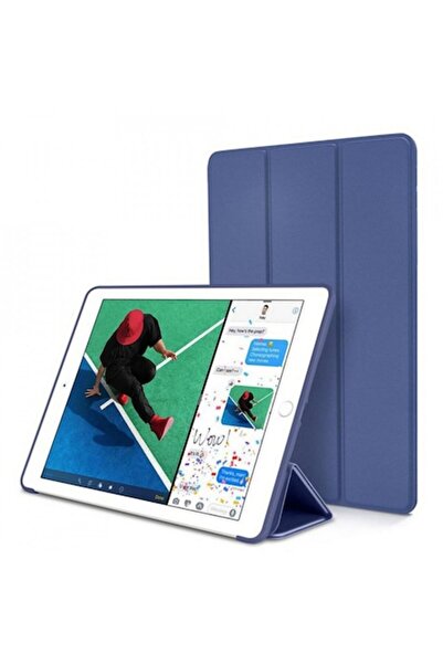 PETITE Husă cu clapă pentru Samsung Galaxy Tab A 10.1 2019 T510/T515, albastră - piele