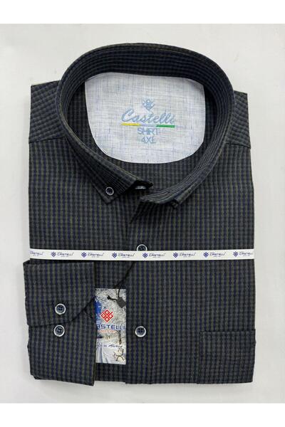 Castelli Thick Fabric Warm Winter Trend Plus Size Men's Shirt