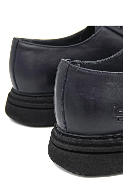 LUCIANO BELLINI C22801 Men's Classic Shoes - Dark Blue