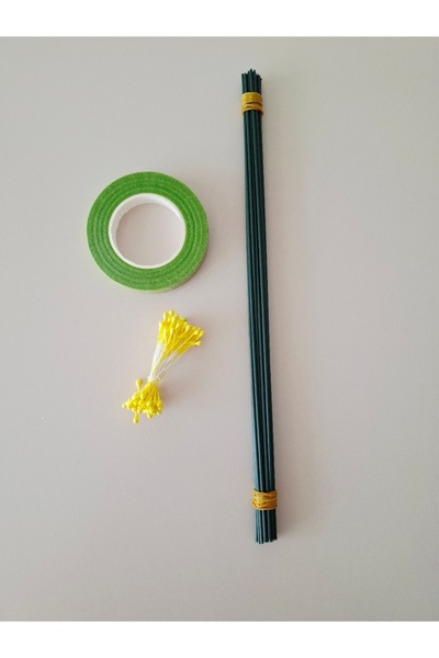 İ&G Çiçek ve Hobi evi Çiçek Yapım Seti 3’lü Fırsat (50 ADET TOMURCUK ,5 ADET ...