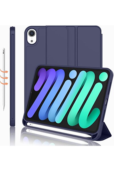 genernic Smart Cat Cot Folio Case for iPad Mini 7 – Auto Wake/Sleep Magnetic Cover