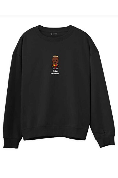 Hunors Sportswear & Company سويت شيرت فيكتور أوسيمين مطبوع موديل للجنسين من ا...