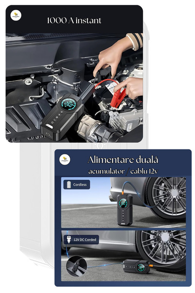 APF Portable Car Starter/Compressor APF® 150PSI, for 5L gasoline or 3L diesel engines