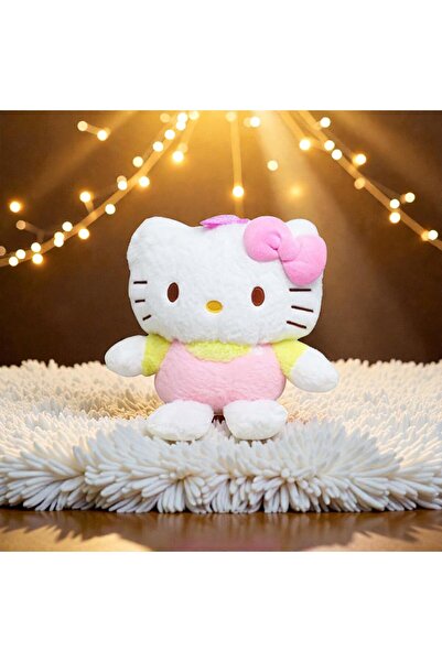 kt kuzey tacı Hello Kitty Tulumlu Peluş Oyuncak Figürü - İki Renk Seçeneği (P...