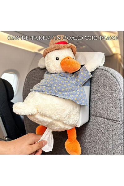 BABUN Araç İçi Asılabilir Ördekli Peçetelik Islak Mendillik Araba İçin Peçete Islak Mendil Kutusu Aksesuar