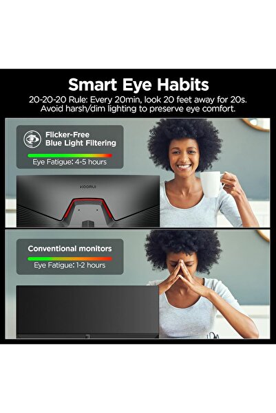 Koorui 27” WQHD (2560x1440) Gaming Monitor 170Hz, 1ms IPS, HDR10 (GN07)