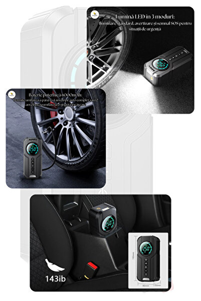 APF Portable Car Starter/Compressor APF® 150PSI, for 5L gasoline or 3L diesel engines