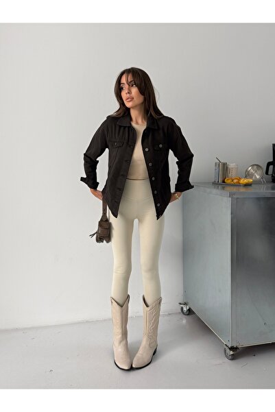 blue marlın Women's Linen Buttoned Jacket