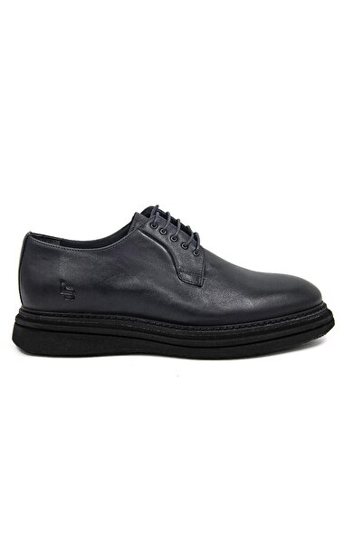 LUCIANO BELLINI C22801 Men's Classic Shoes - Dark Blue