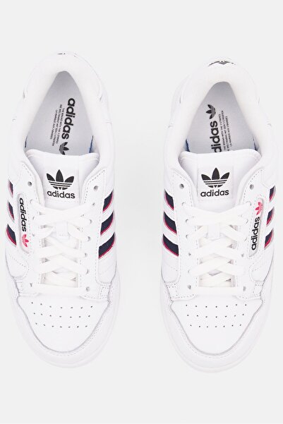 adidas Men Continental 80 Stripes Lace Up Sports Shoes, White Combo