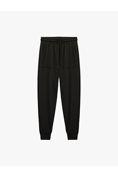 Koton High Waist Lace-Up Comfortable Fit Pocketed Sports Jogger Sweatpants