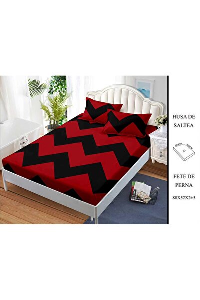 CHIRASO CHIRASO Fitted Sheet Set, Satin Cotton, 160x200 cm and 2 Pillowcases 52x80 cm