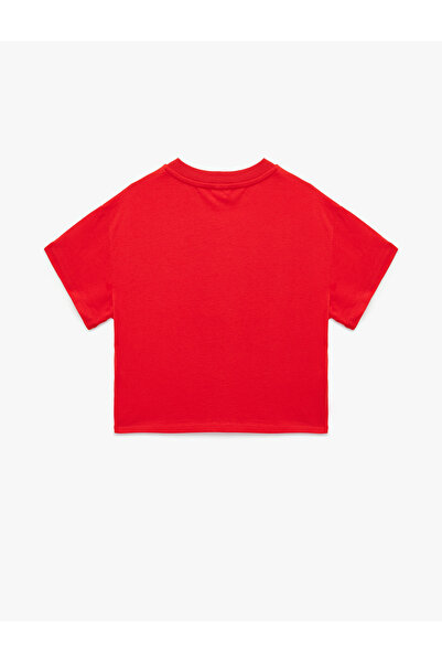 Koton Short Sleeve Crew Neck Cotton Printed T-Shirt