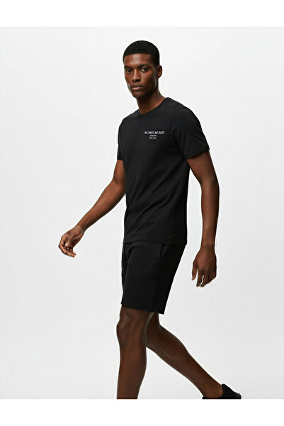 Koton Relaxed Fit Short Sleeve Printed Sports T-Shirt