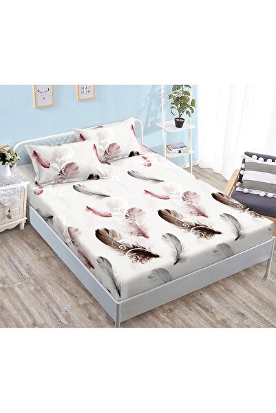 CHIRASO CHIRASO Fitted Sheet Set, Satin Cotton, 160x200 cm and 2 Pillowcases 52x80 cm