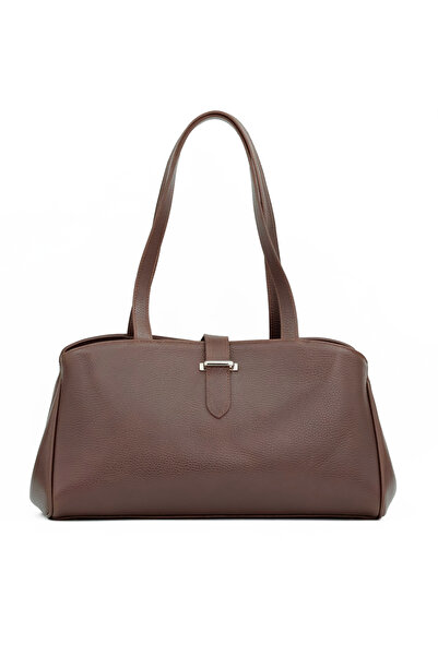 Tuna Genuine Leather Double Handle Women's Shoulder Bag - Cnt001