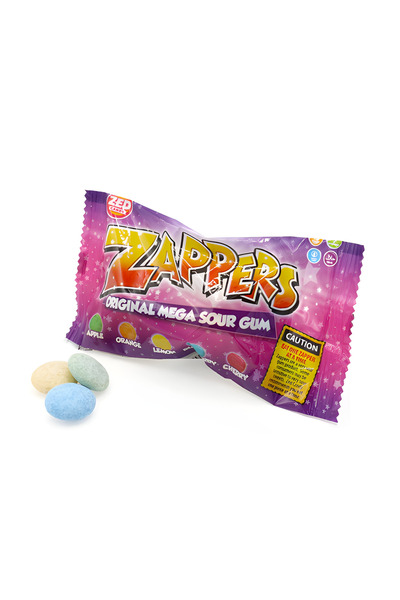 ENERGY SNACK SHOP Gumă de mestecat Zed Candy Zappers Original Mega Sour Gum 50g